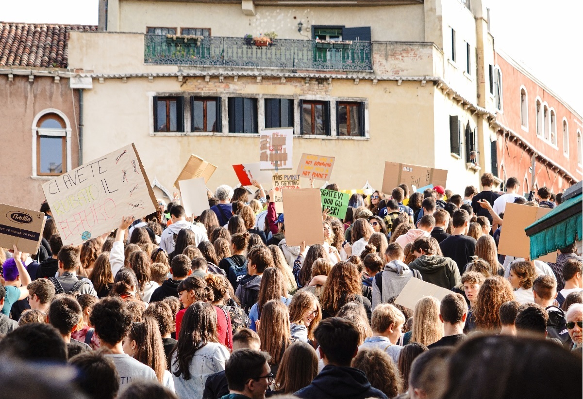 Youth protest march